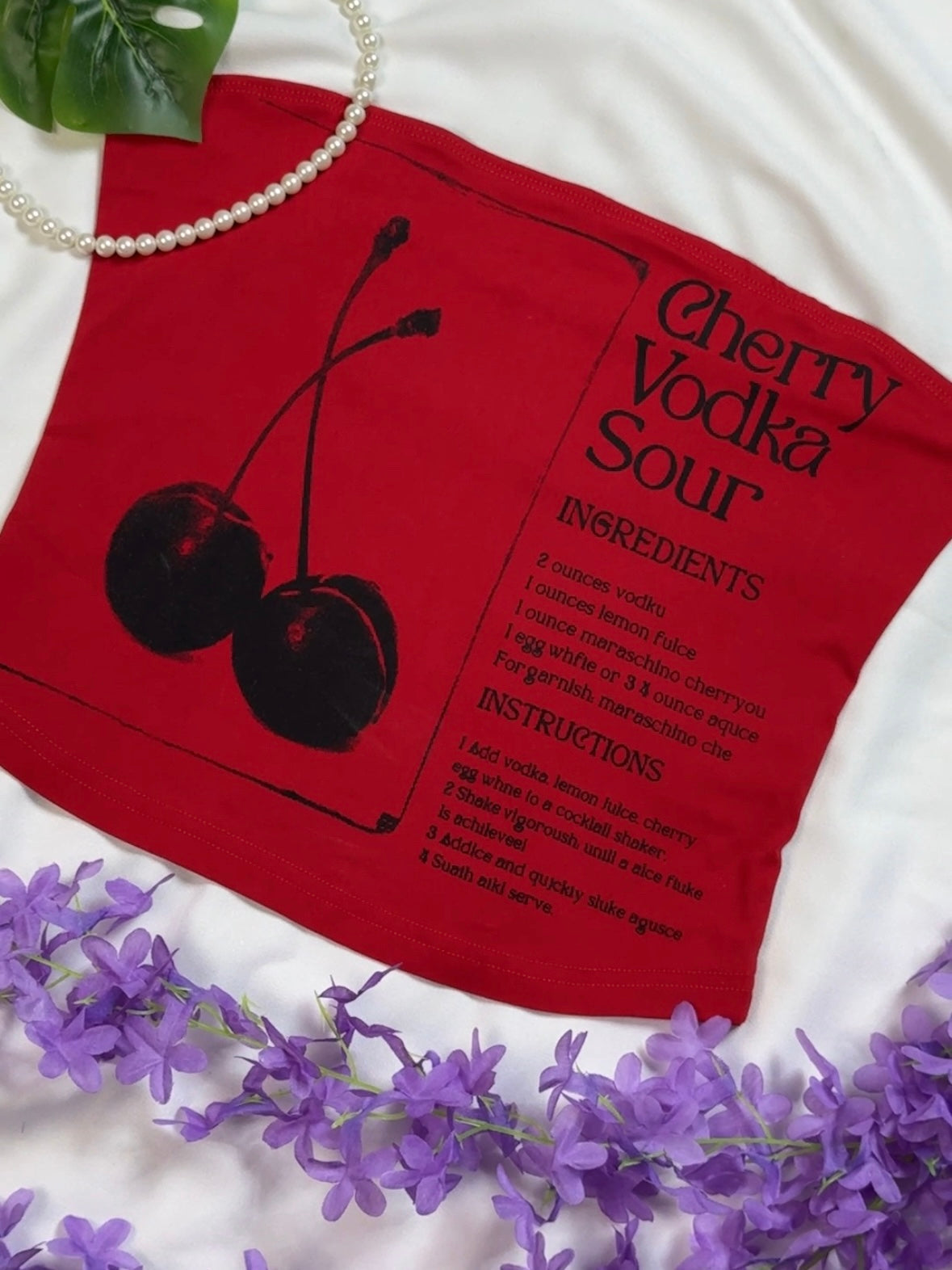 CHERRY VODKA TUBE TOP