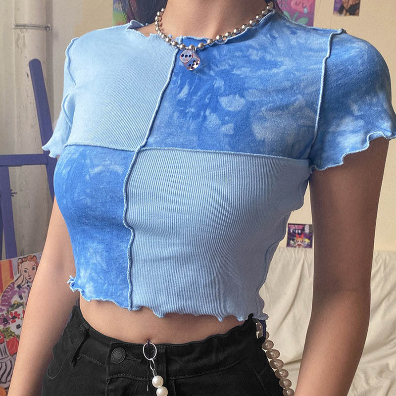 COSMIC HAZE PATCH CROP TOP