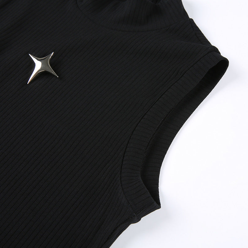 CHROME EDGE RIBBED TOP