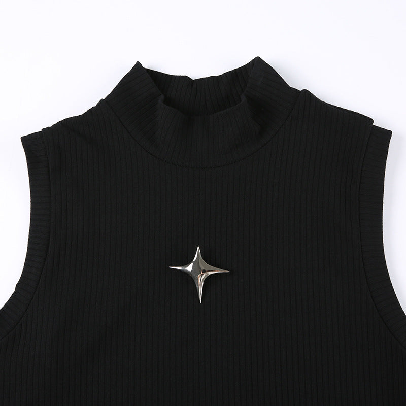 CHROME EDGE RIBBED TOP