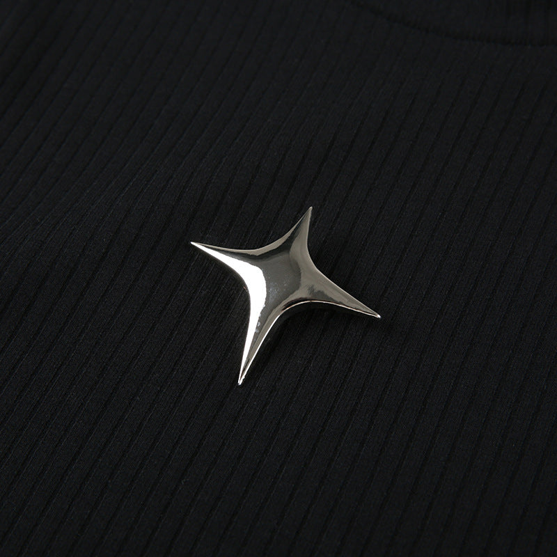 CHROME EDGE RIBBED TOP