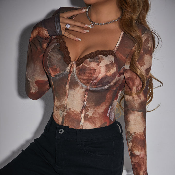 AUTUMN SERANADE MESH BODYSUIT