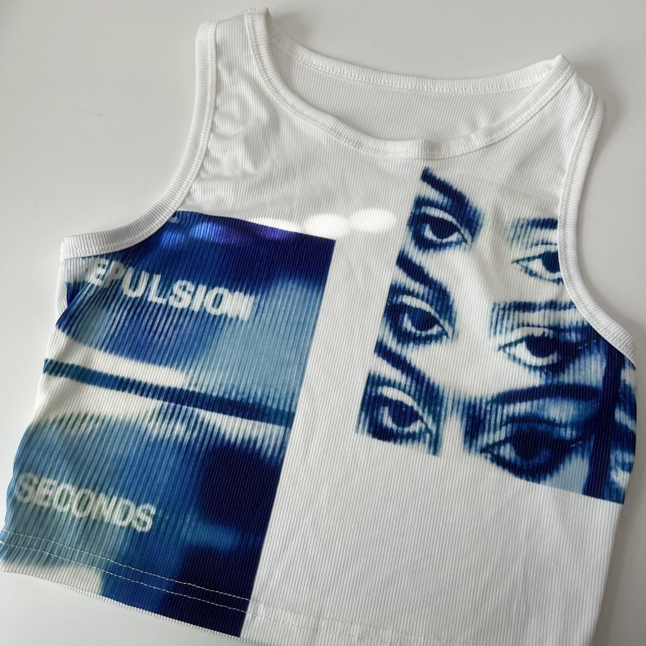 VISUAL ECHO CROPPED TANK TOP