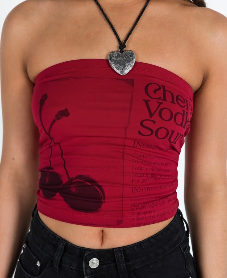 CHERRY VODKA TUBE TOP