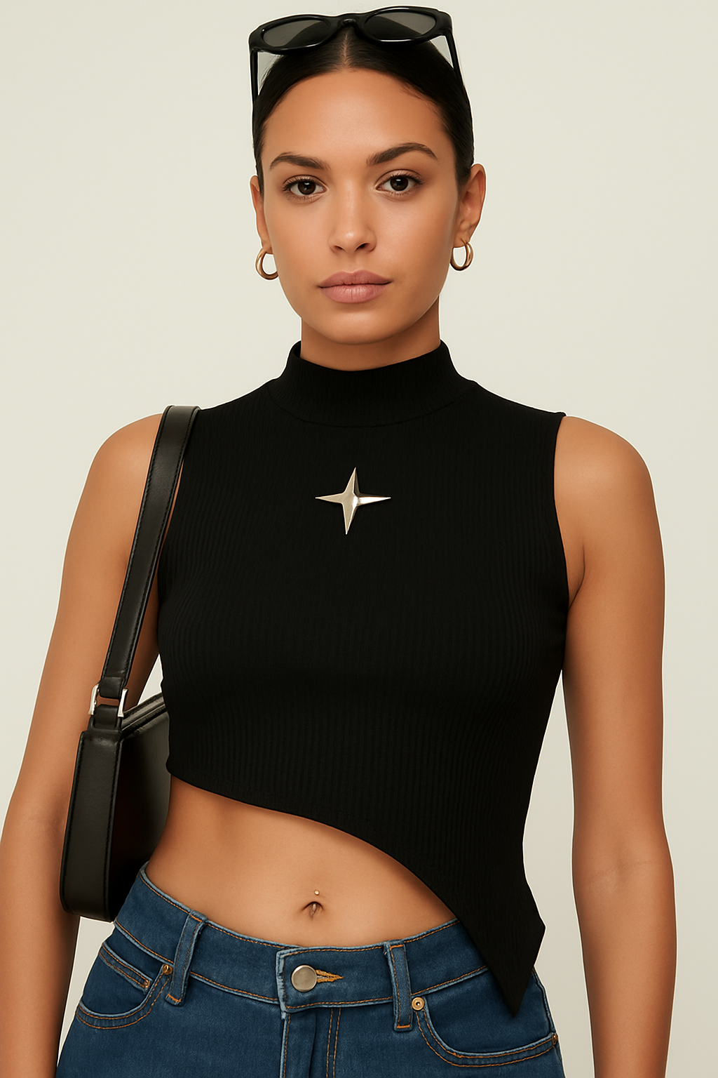 CHROME EDGE RIBBED TOP