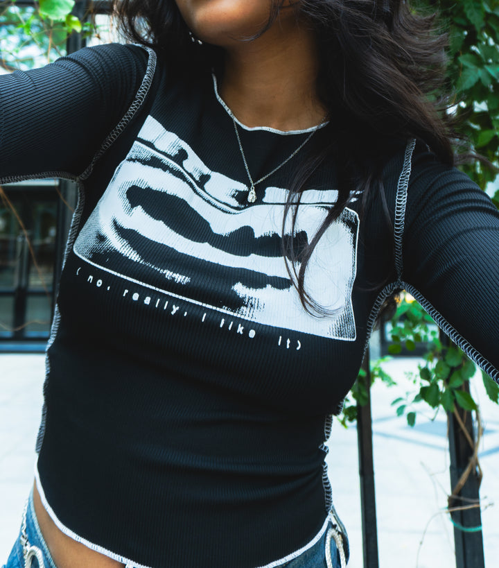 BITE ME LONG SLEEVE TOP
