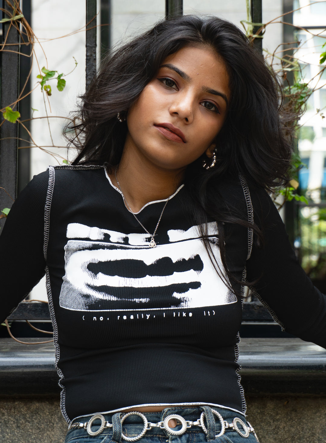BITE ME LONG SLEEVE TOP