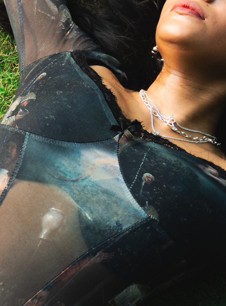 MOSAIC MUSE MESH BODYSUIT