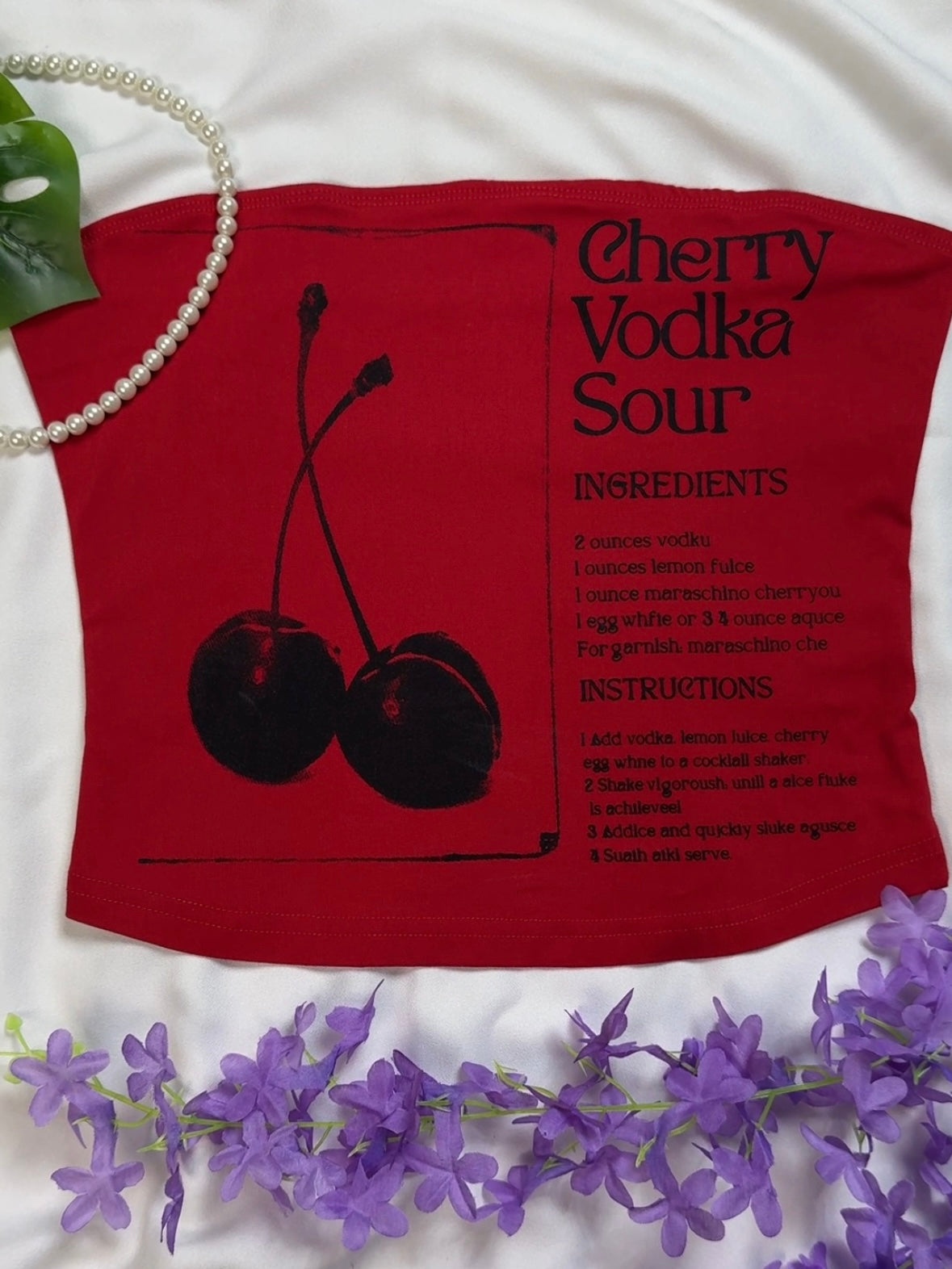 CHERRY VODKA TUBE TOP