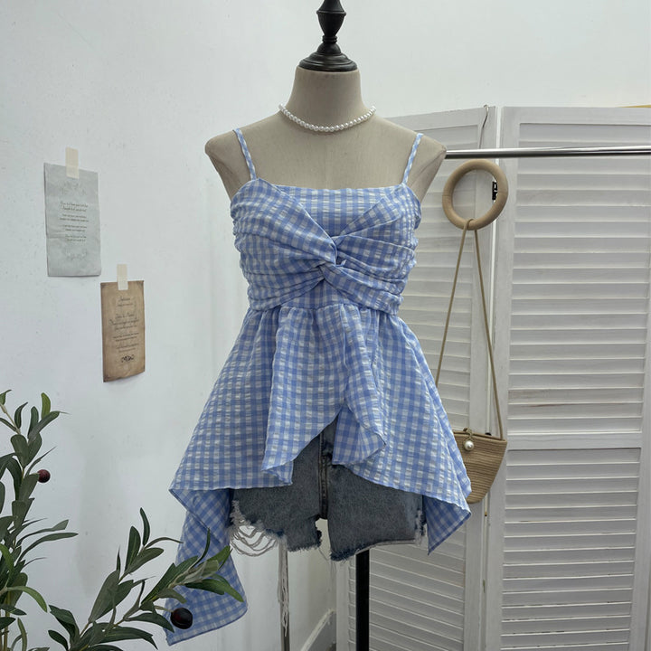 PASTEL PICNIC GHINGHAM TOP