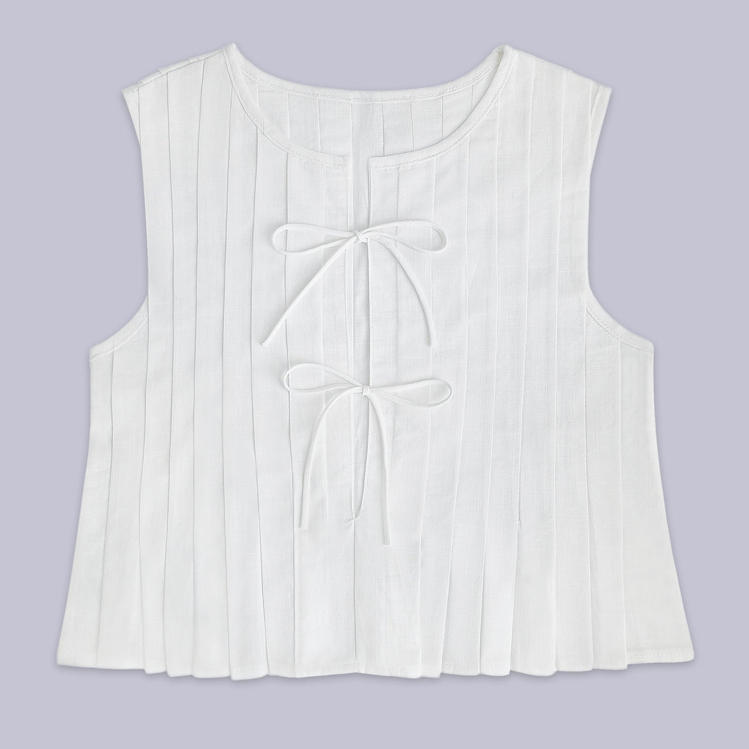 LINEN PETAL TIE TOP (PRE-ORDER)
