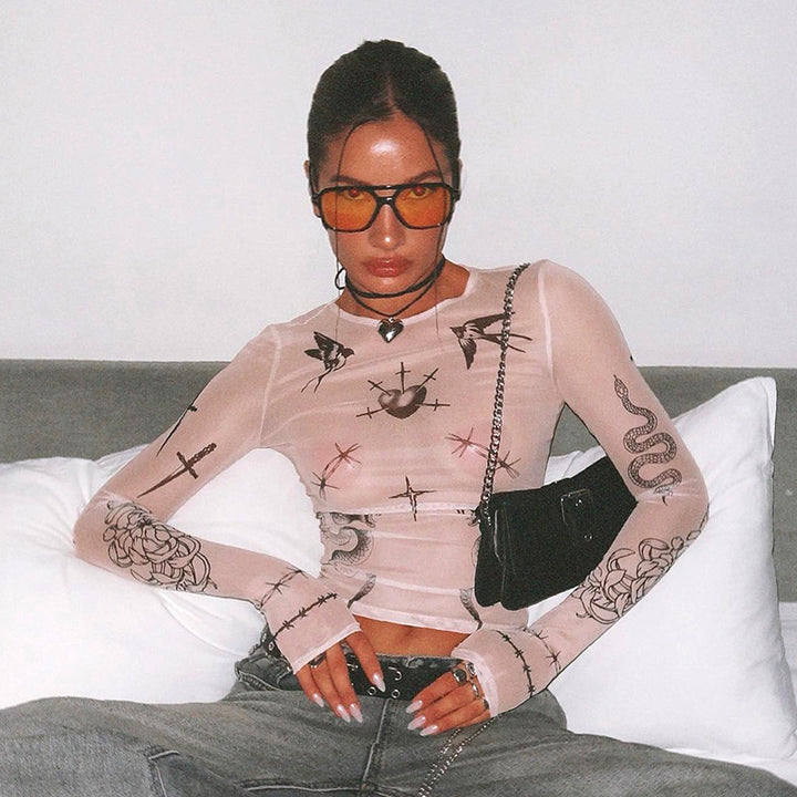 WICKED WINGS LONG SLEEVE TOP