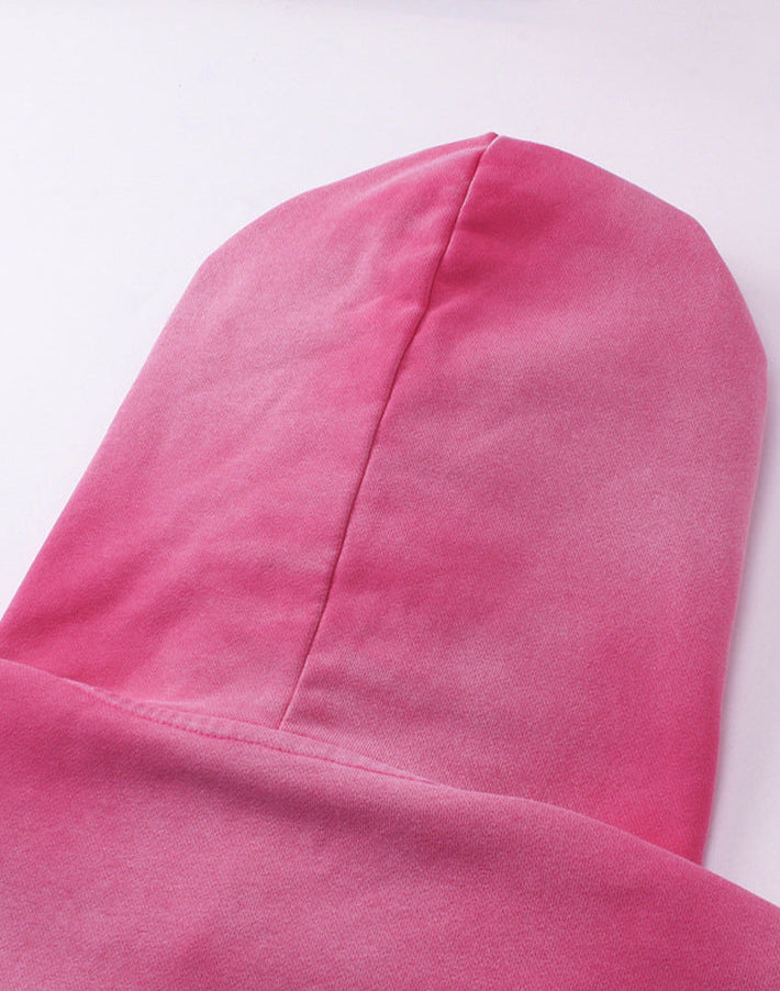 DISTRESSED BOXY FIT HOODIE