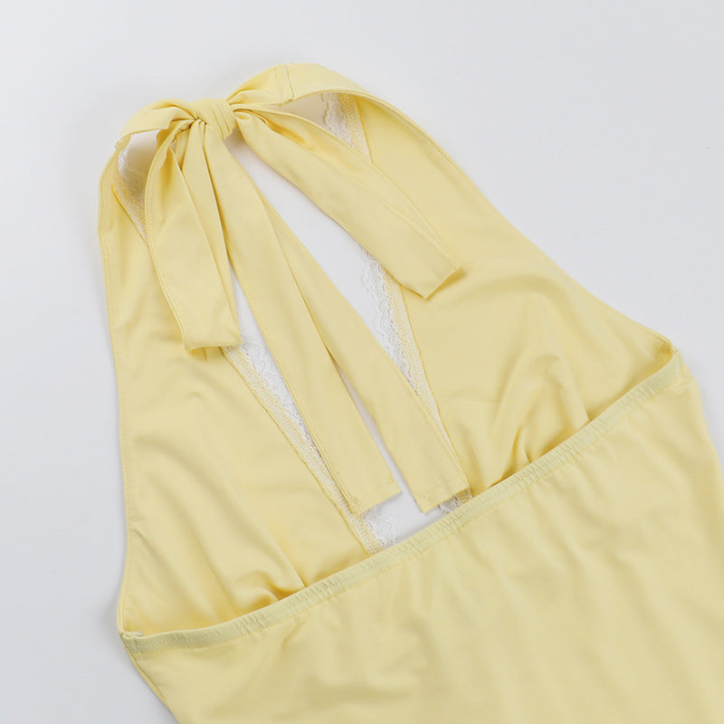 SUNDAZE HALTER NECK TOP