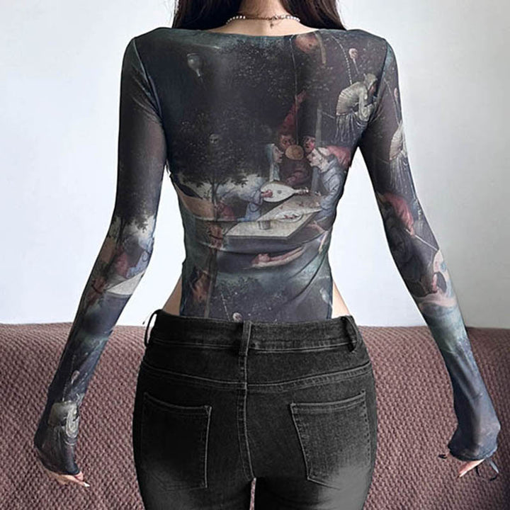 MOSAIC MUSE MESH BODYSUIT