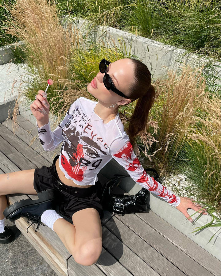 REBEL VISION LONG SLEEVE TOP