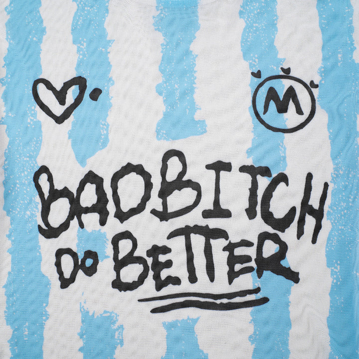 BADDIE ENERGY MESH BABY TEE