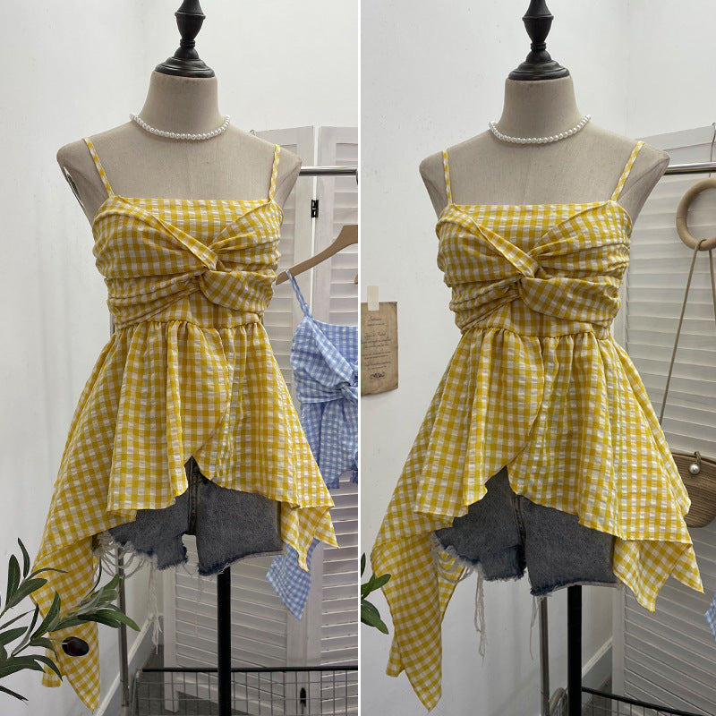 PASTEL PICNIC GHINGHAM TOP