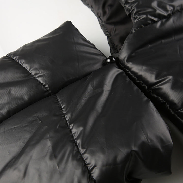 CONVERTIBLE HIGH NECK PUFFER JACKET