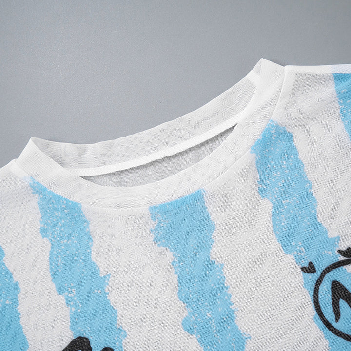BADDIE ENERGY MESH BABY TEE