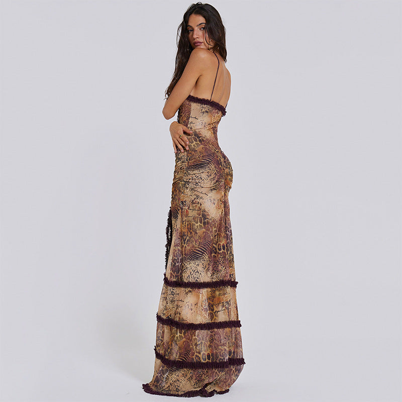 TWILIGHT WHISPER SLIT DRESS