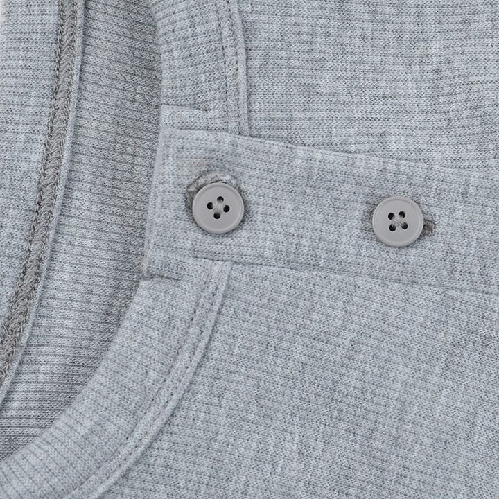 STAPLE RIBBED BUTTON UP TANK TOP
