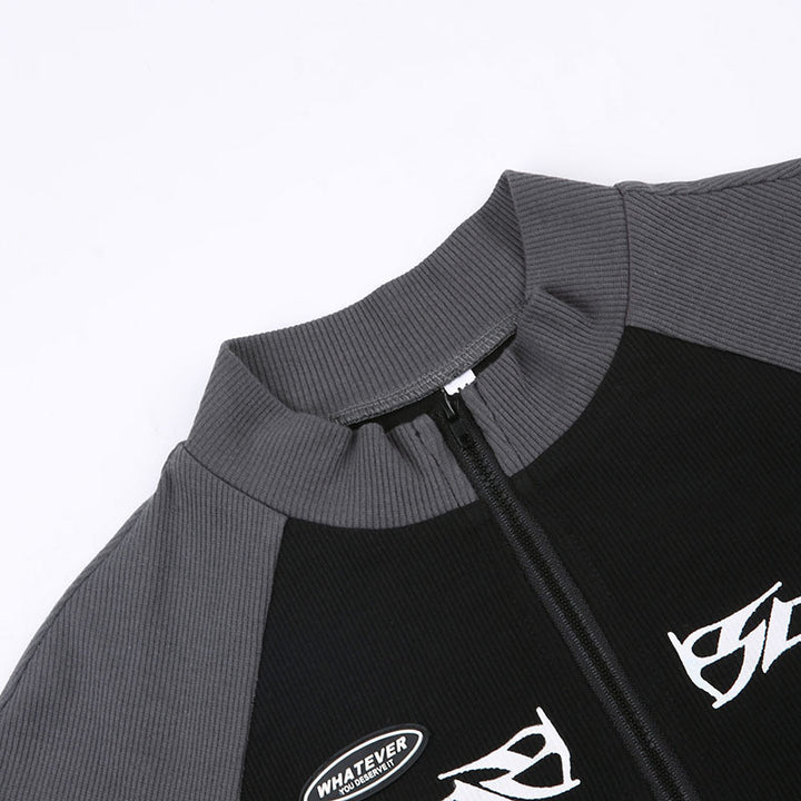 BOLDFLEX ZIP CROP LONG SLEEVE TOP