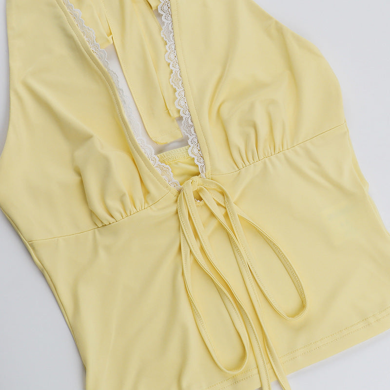 SUNDAZE HALTER NECK TOP