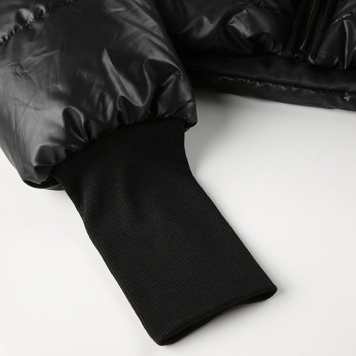 CONVERTIBLE HIGH NECK PUFFER JACKET