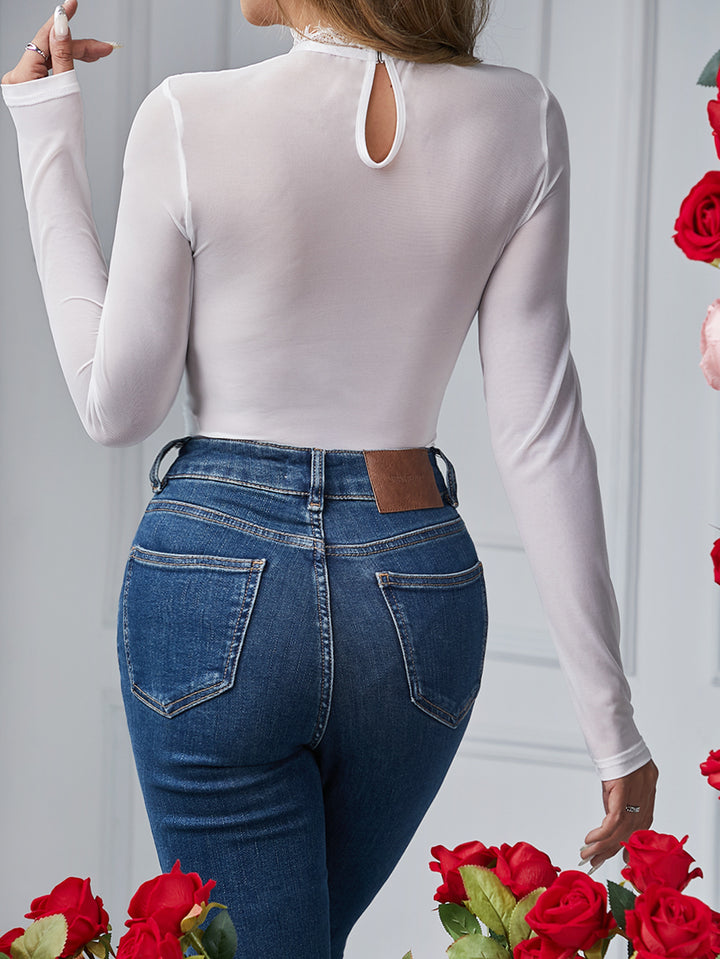 LACE ENVY WHITE BODYSUIT