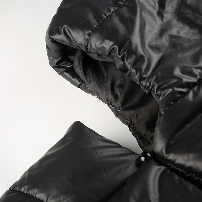 CONVERTIBLE HIGH NECK PUFFER JACKET