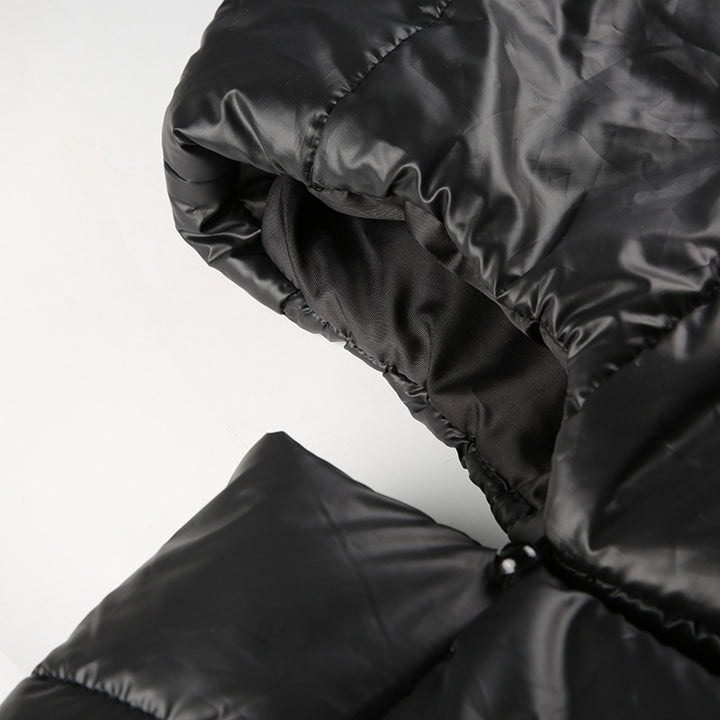 CONVERTIBLE HIGH NECK PUFFER JACKET