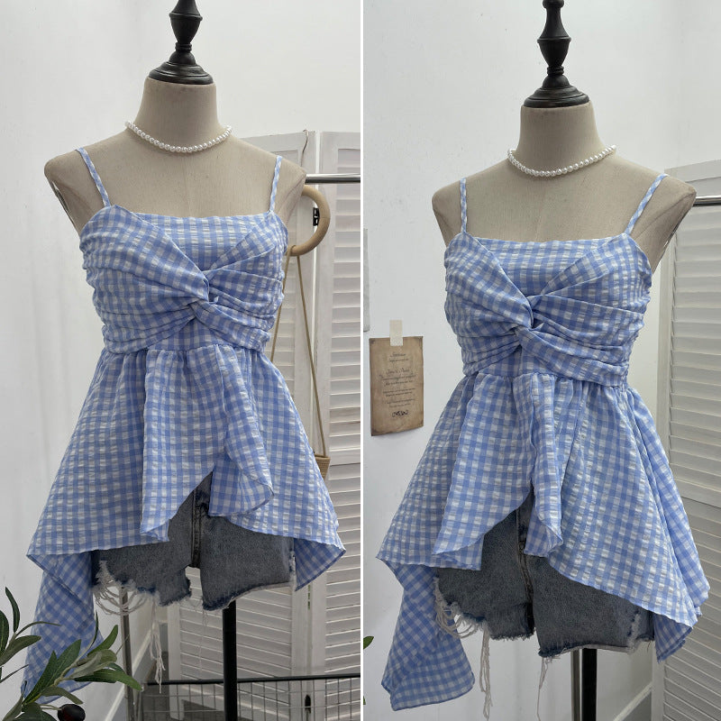 PASTEL PICNIC GHINGHAM TOP