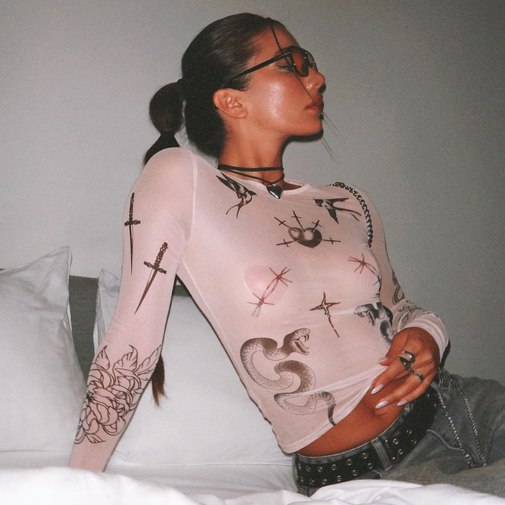 WICKED WINGS LONG SLEEVE TOP