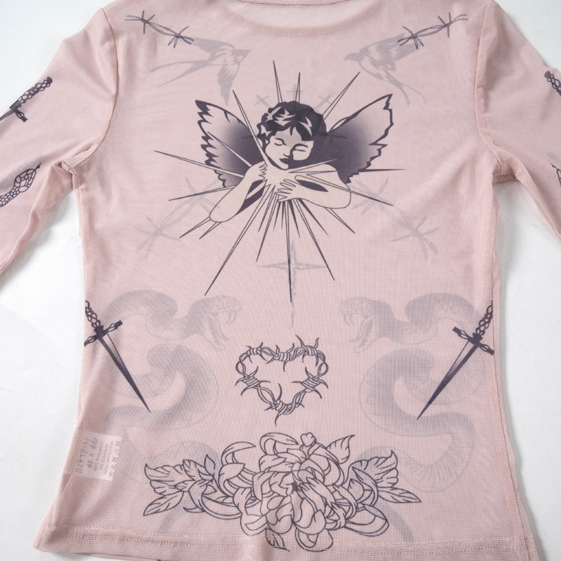 WICKED WINGS LONG SLEEVE TOP