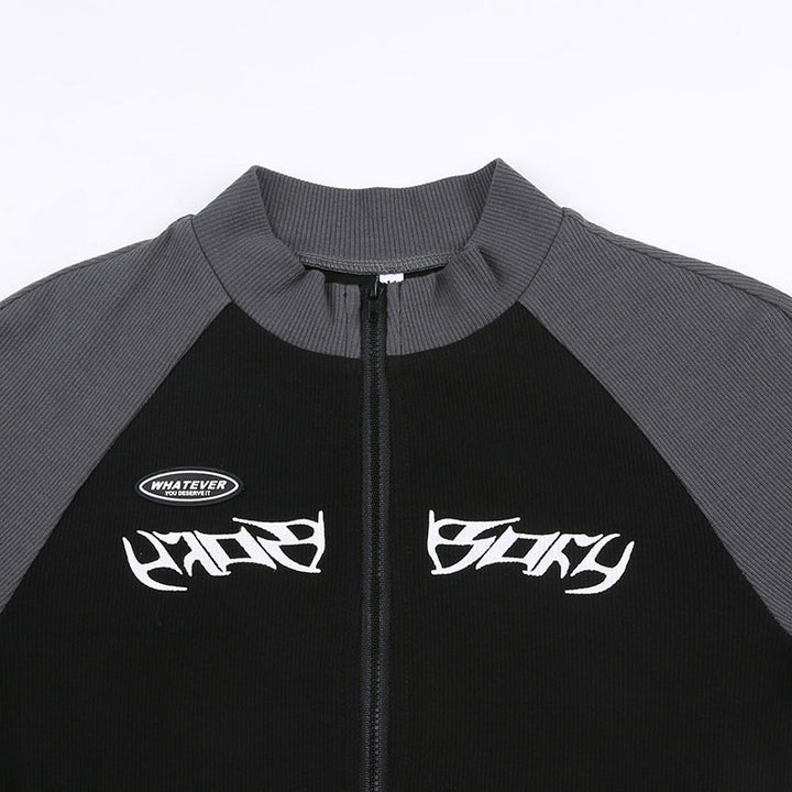 BOLDFLEX ZIP CROP LONG SLEEVE TOP