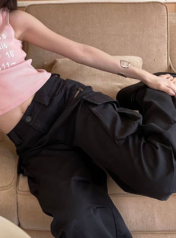 MULTIPOCKET PURE COTTON CARGO PANTS