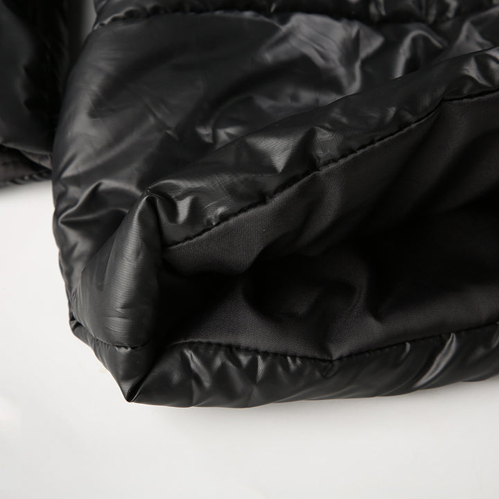 CONVERTIBLE HIGH NECK PUFFER JACKET