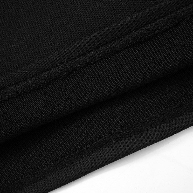 DOUBLE LAYERED CROPPED HOODIE