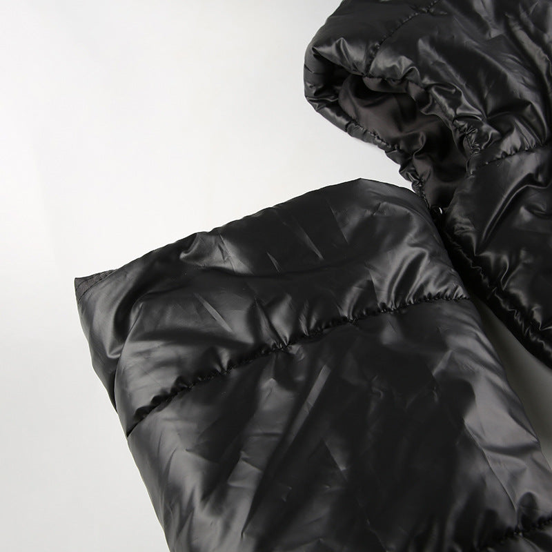 CONVERTIBLE HIGH NECK PUFFER JACKET