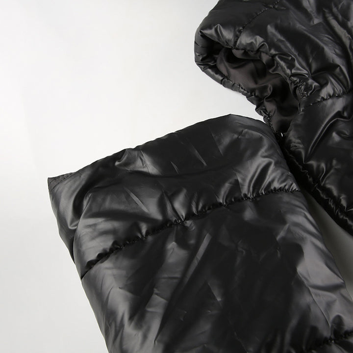 CONVERTIBLE HIGH NECK PUFFER JACKET