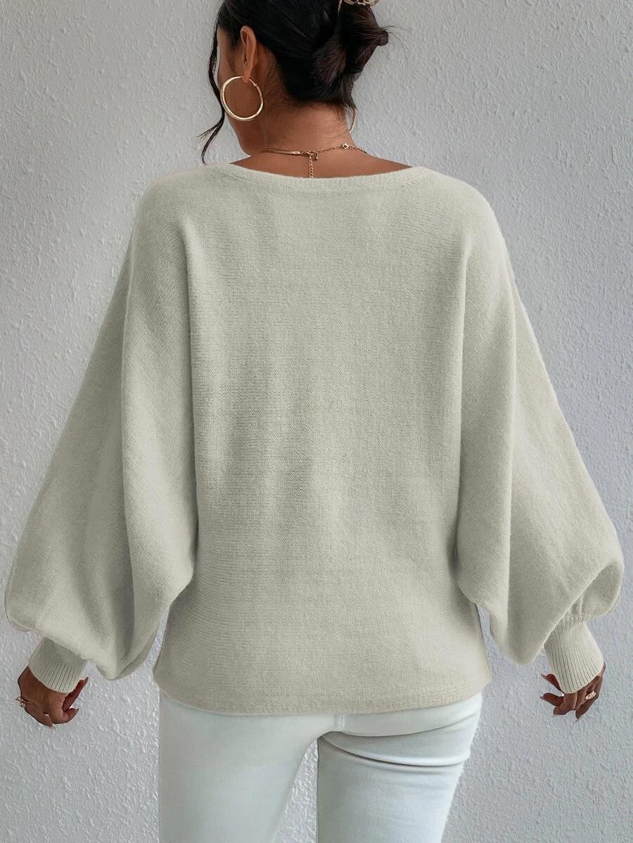 GEO LANTERN SLEEVE PULLOVER