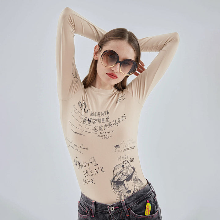 MINIMALISTIC ART BODYSUIT (PLUS SIZE)
