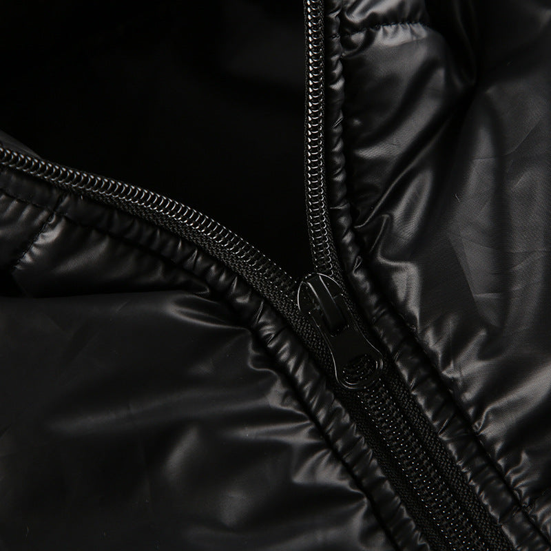 CONVERTIBLE HIGH NECK PUFFER JACKET