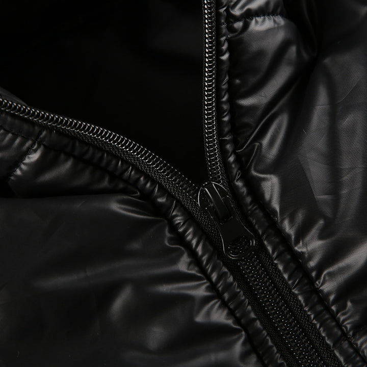 CONVERTIBLE HIGH NECK PUFFER JACKET
