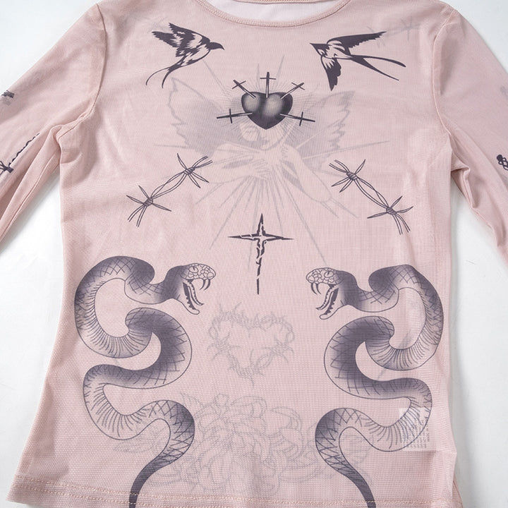 WICKED WINGS LONG SLEEVE TOP