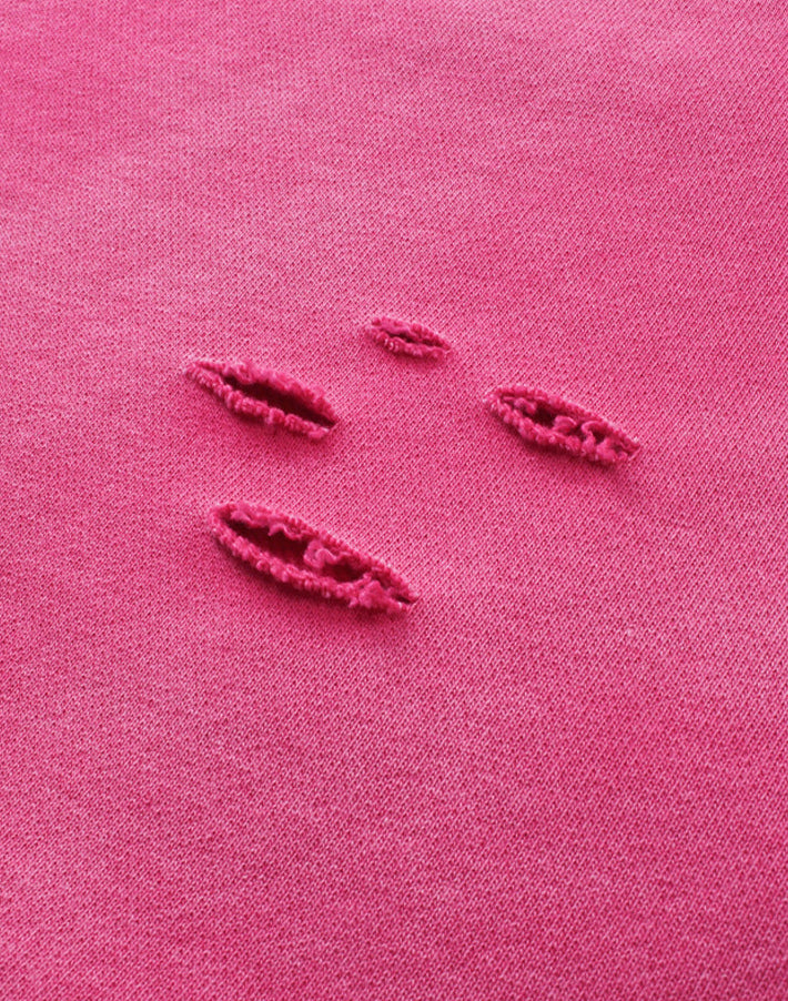 DISTRESSED BOXY FIT HOODIE