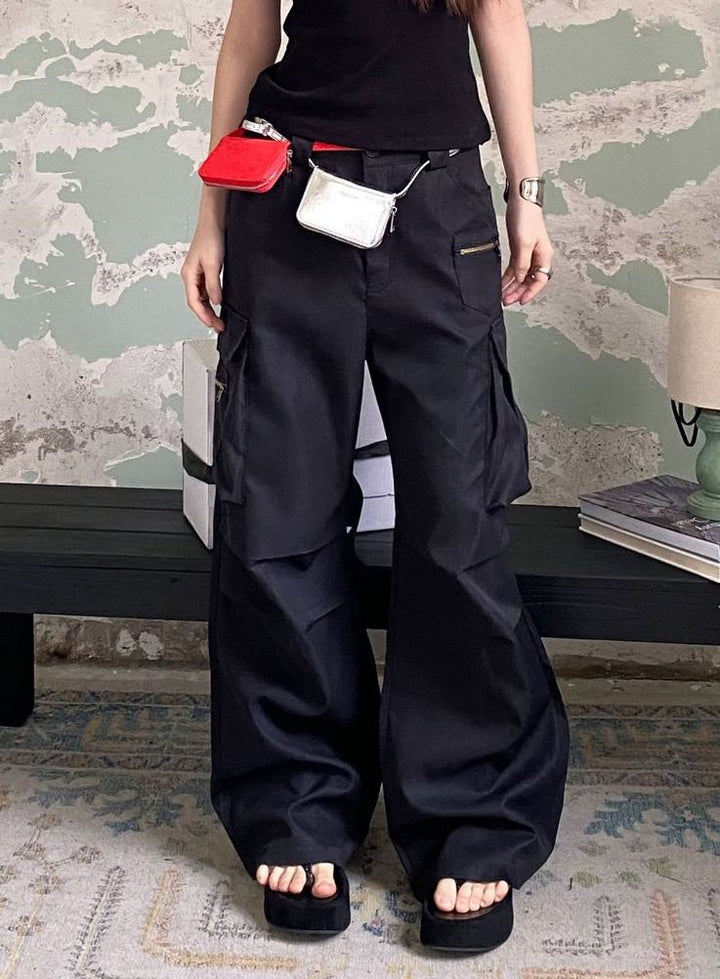 MULTIPOCKET PURE COTTON CARGO PANTS