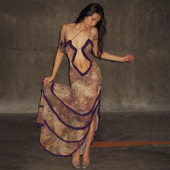 TWILIGHT WHISPER SLIT DRESS