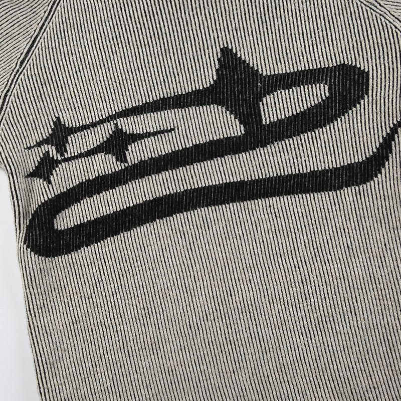 GRUNGE KNIT LONG SLEEVE TOP